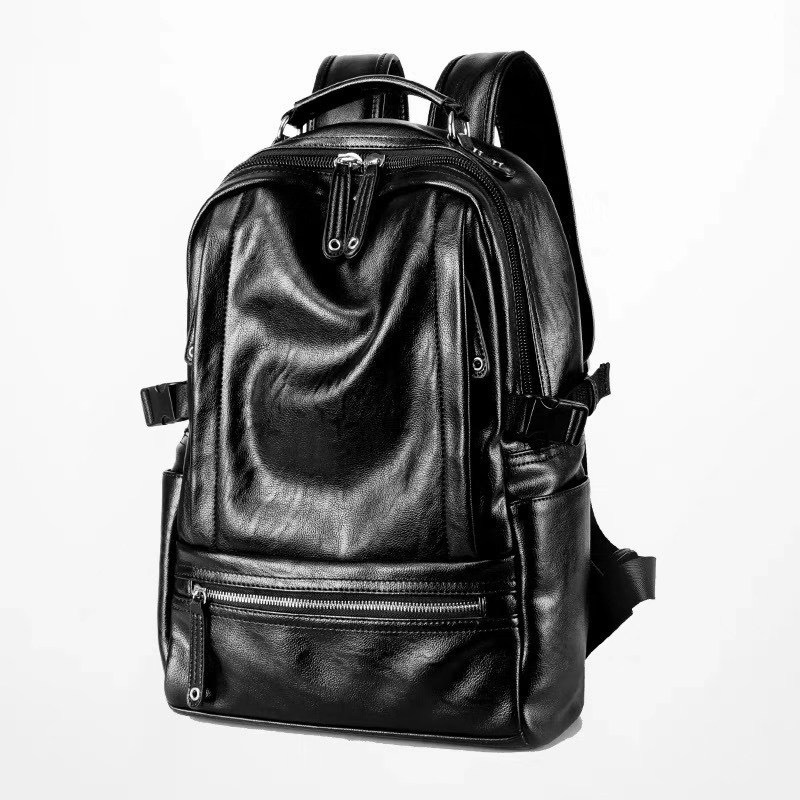 소프트 가죽 대용량 여행 백팩