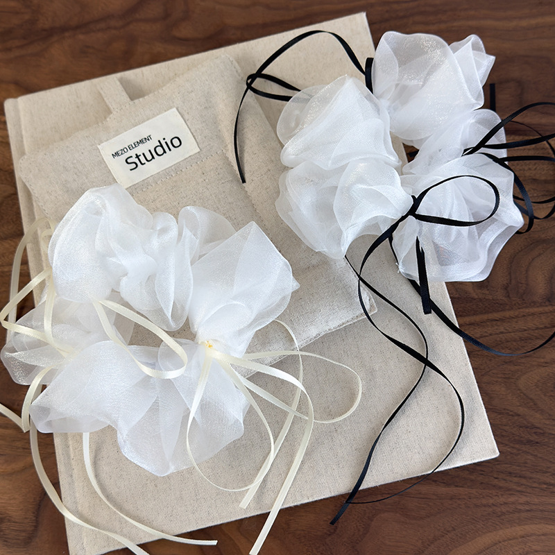 オーガンザリボンボウスクランチー