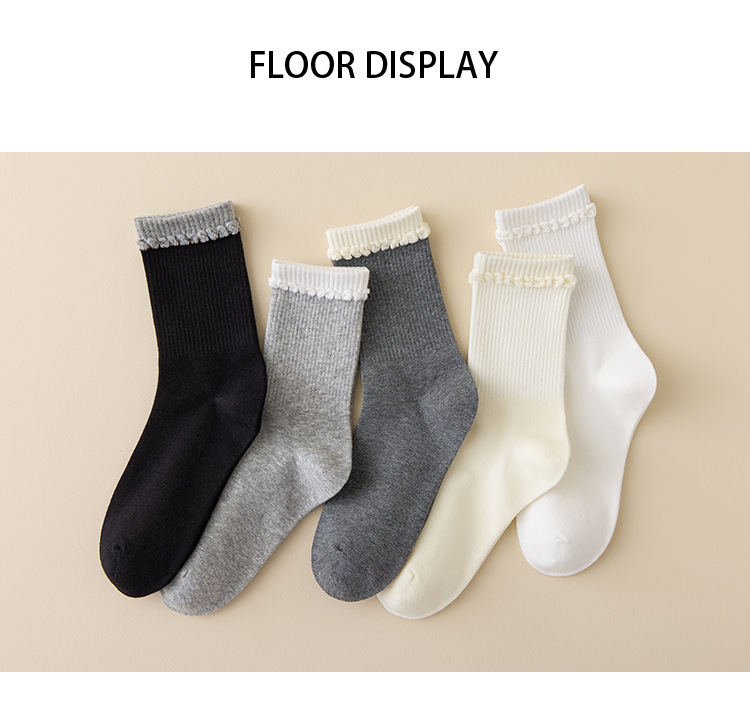 Meias Cano Médio com Barra Bolha