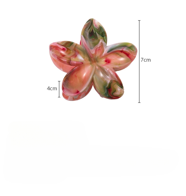 Jepit Rambut Cakar Bunga Ombre Dopamin