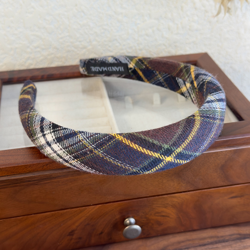 Diadema Preppy de Cuadros