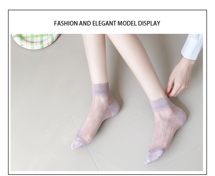 ถุงเท้าไม่โผล่ผ้าฝ้ายผู้หญิง