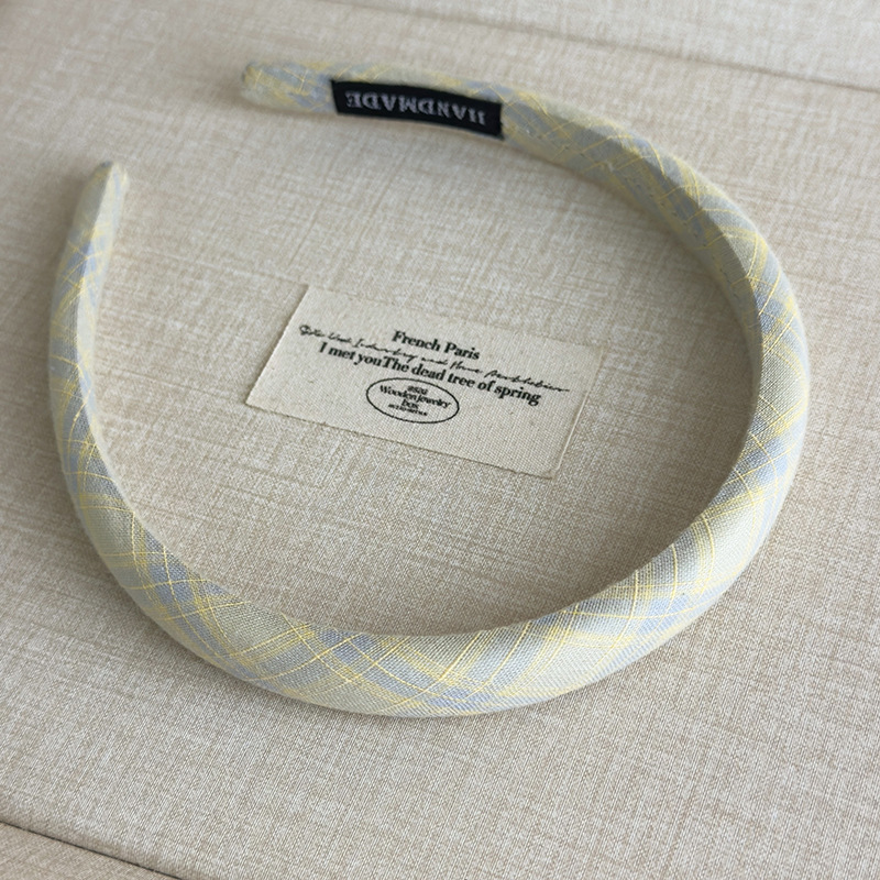 Cinta para el Cabello de Cuadros Pastel