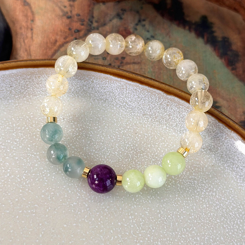 سوار خرز بأحجار ملونة