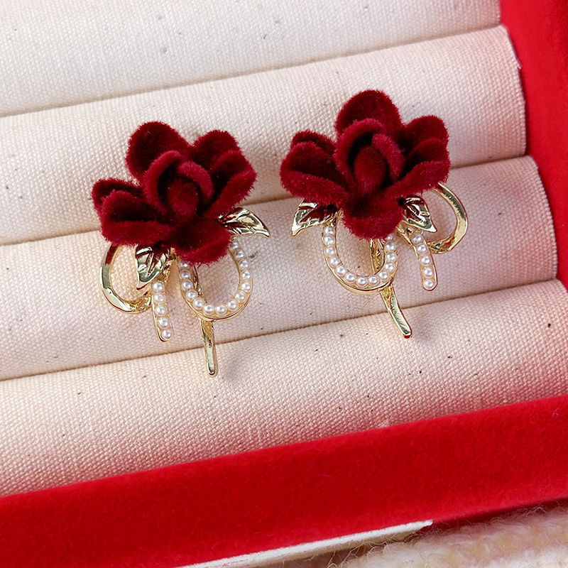 중국 뱀 별자리 귀걸이