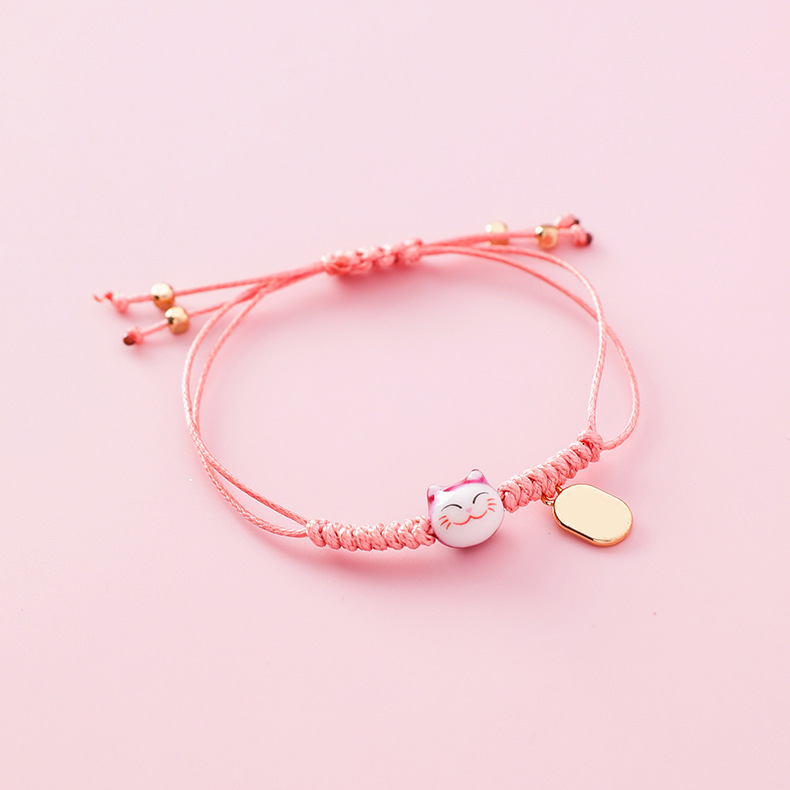 สร้อยข้อมือแมวเซรามิก