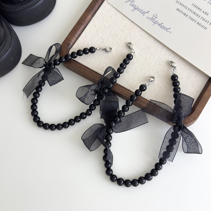 Decoración para Tacones con Lazo de Encaje y Cuentas