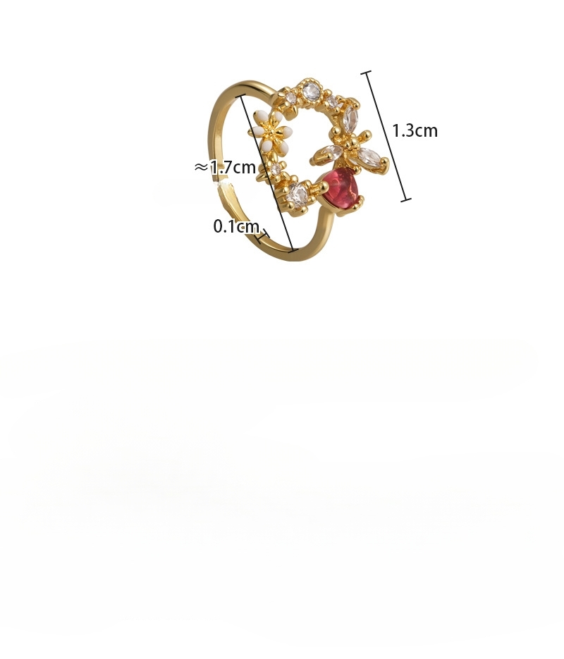 Floral Adjustable Ring