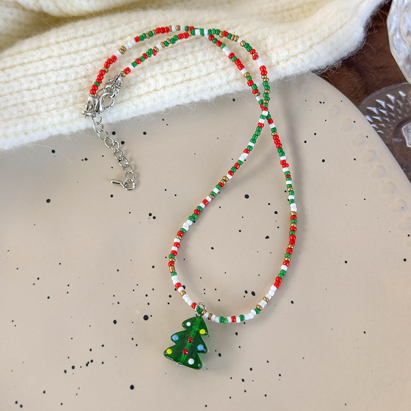 Різдвяне Намисто з Бісеру та Мультяшними Підвісками