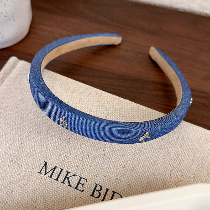 Bandeau à Noeud Denim