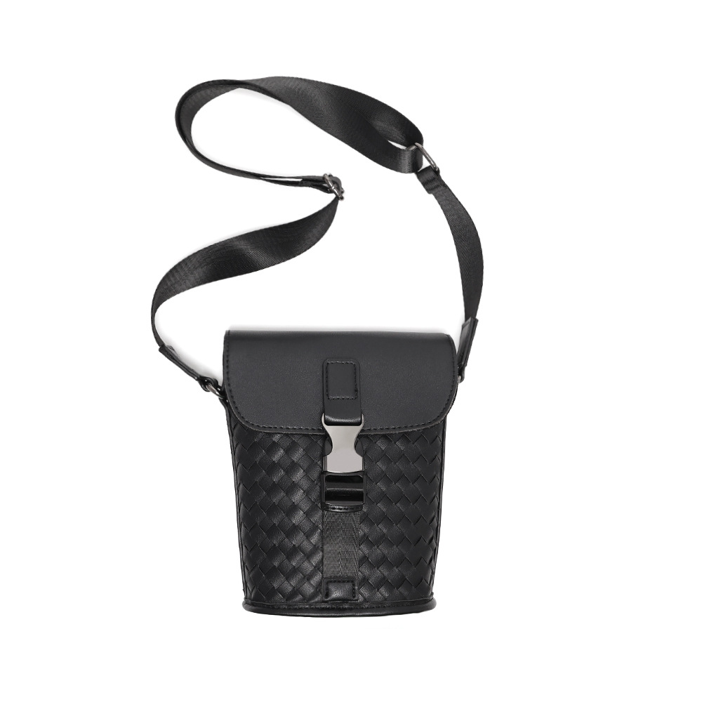 Bolso Bandolera de Cubo Tejido para Hombre