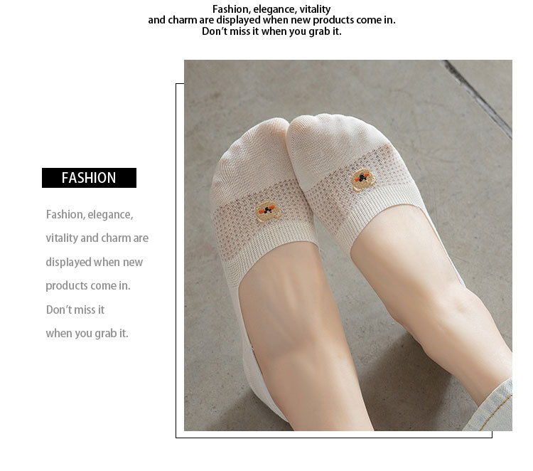 Bestickte Unsichtbare Socken