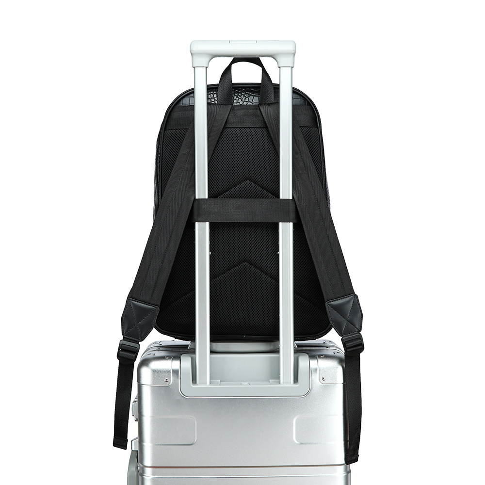 Чоловічий рюкзак у стилі шкіри з шаховою клітинкою