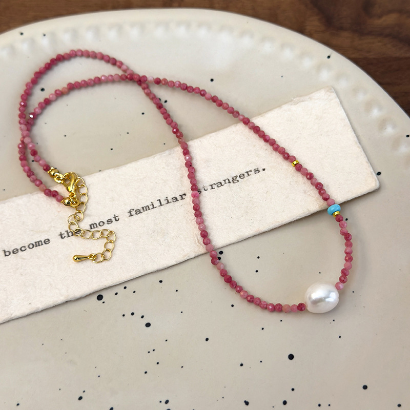 Pearl Beaded Choker Necklace