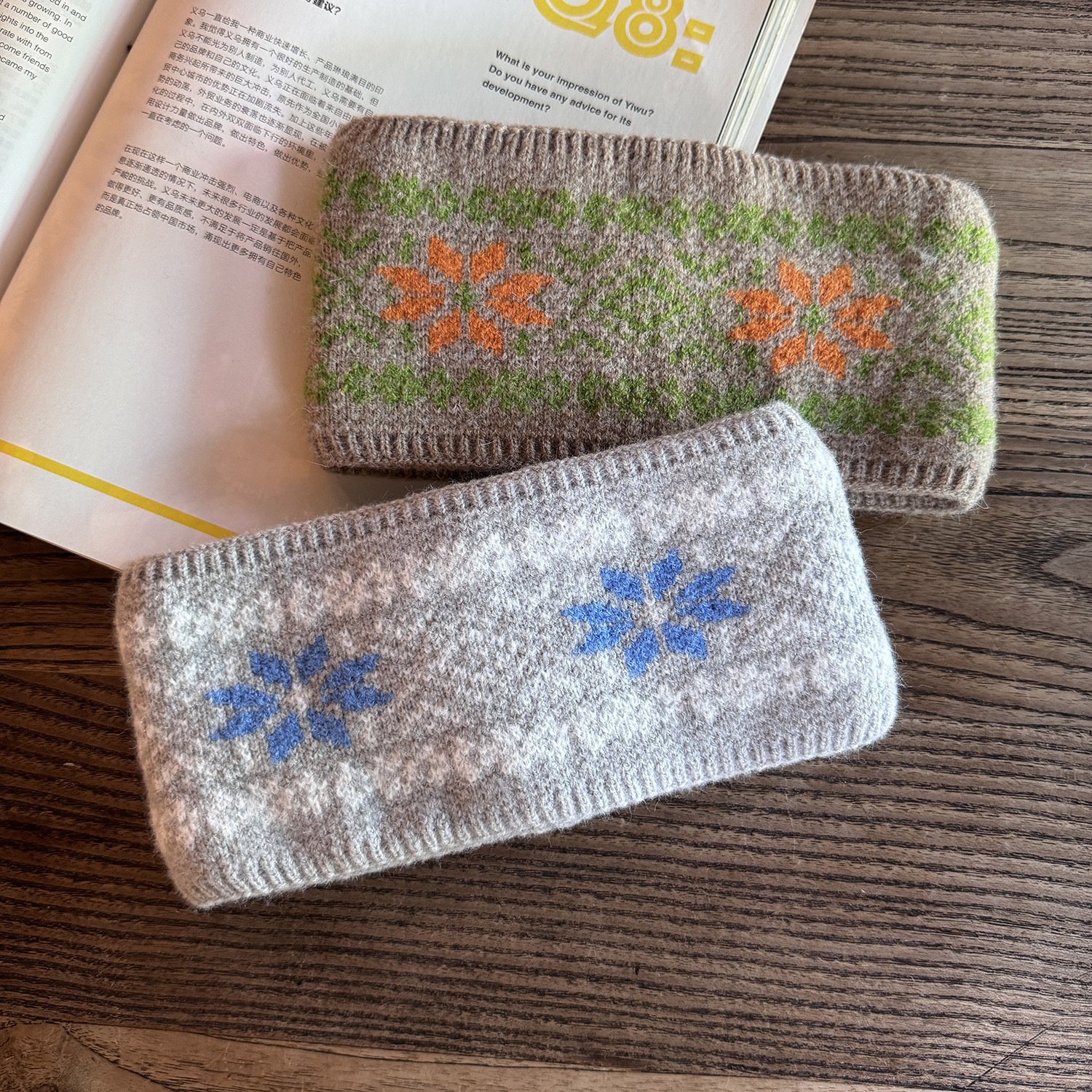 Πλεκτή Κάπα για Μαλλιά με Φαρδύ Γείσο