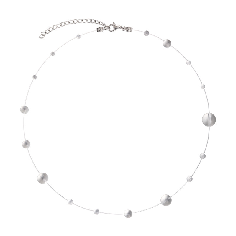 발레 스타일 리본 보우 이어링 & 목걸이