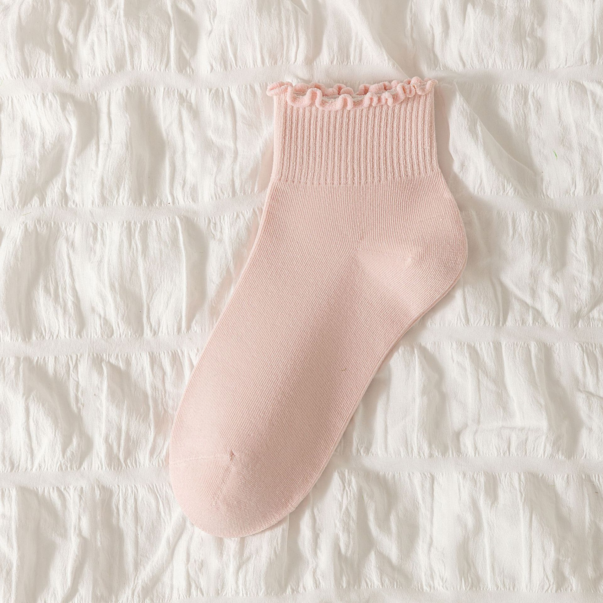 Bavlněné ponožky s vroubkovaným okrajem