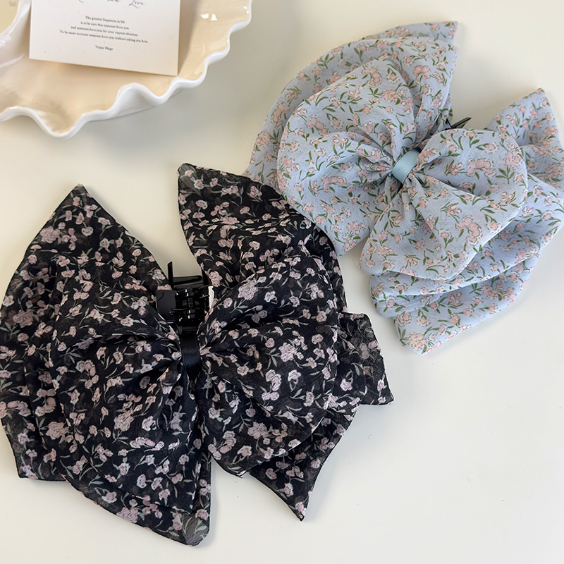 리본 포니테일 클립