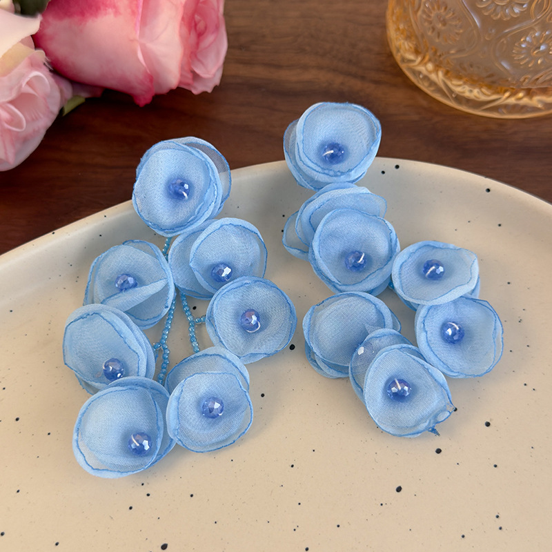 플로럴 술 비즈 귀걸이