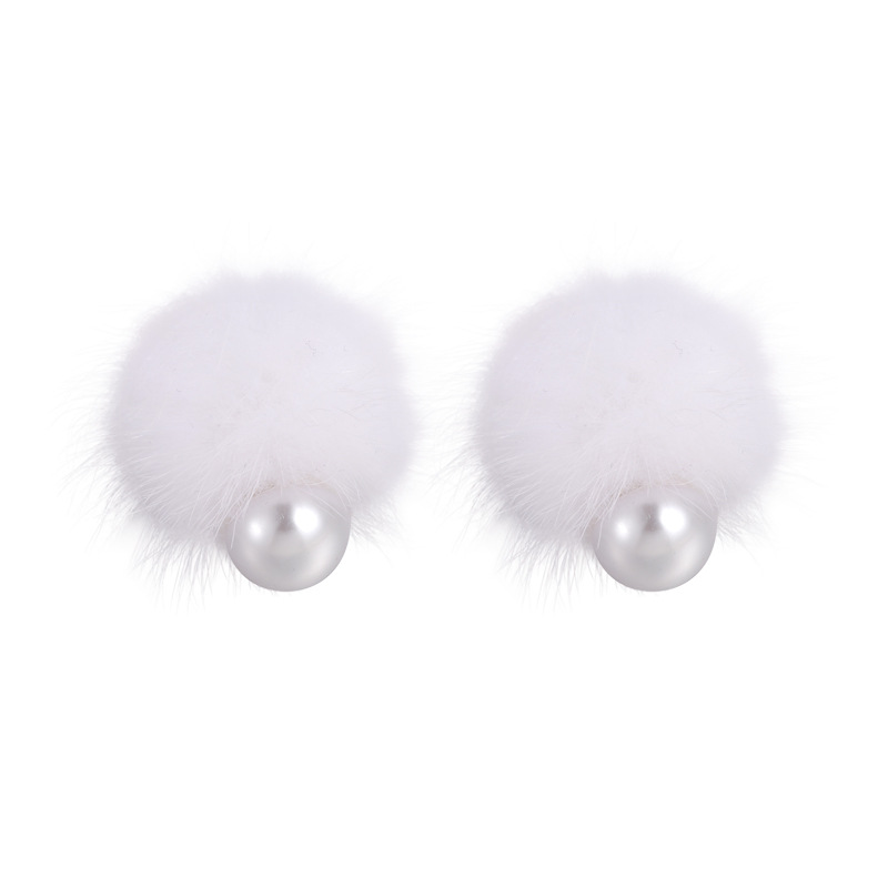 폼폼 펄 귀걸이