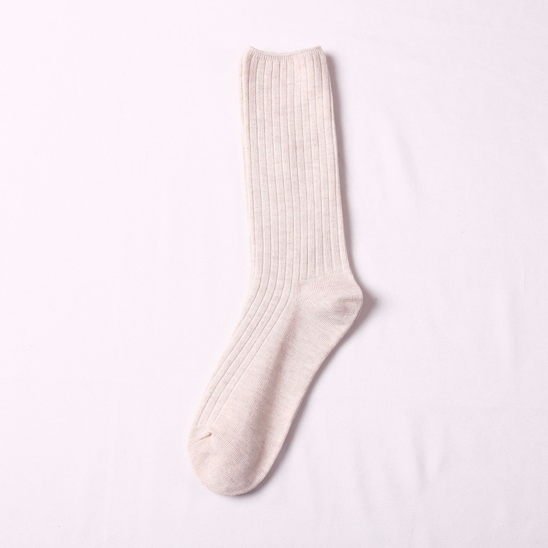 Meias Cáqui de Algodão para Mulheres