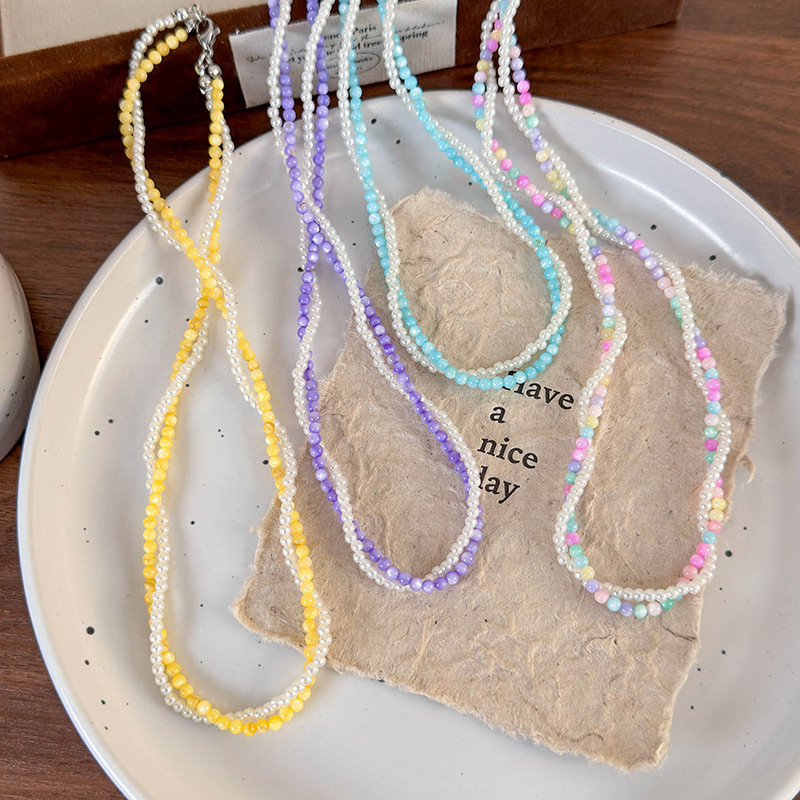 Kleurrijke Kralen Parelketting