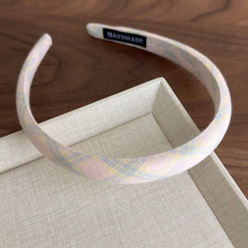 Cinta para el Cabello de Cuadros Pastel