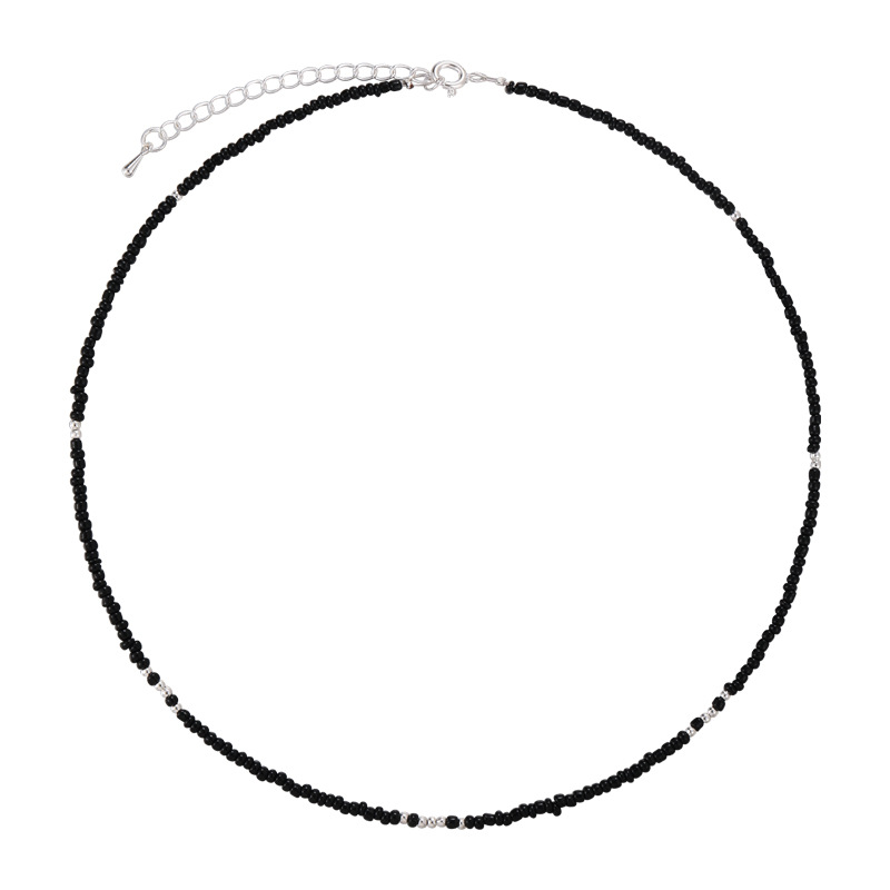 Zwart Hart Kralen Choker Ketting