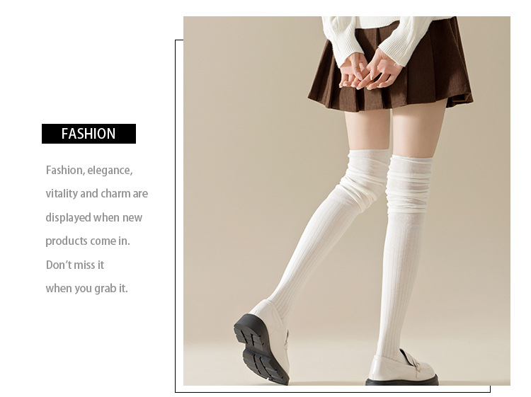 Meias Femininas Acima do Joelho Sem Costura