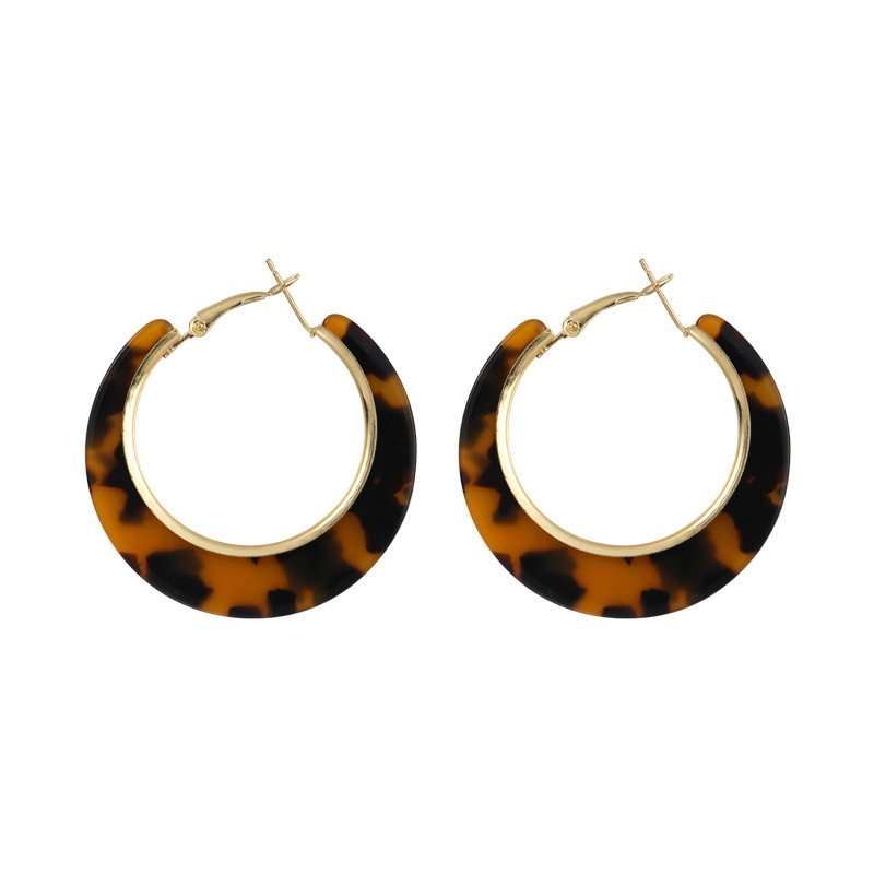 Leopard Print Ear Hoops