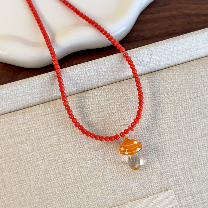 Скільний Грибовий Підвіс Намистинний Нашийник