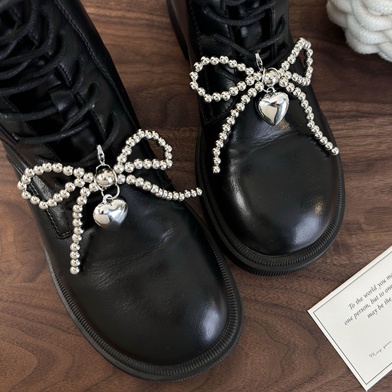 シューチャーム ハートボウビーズ