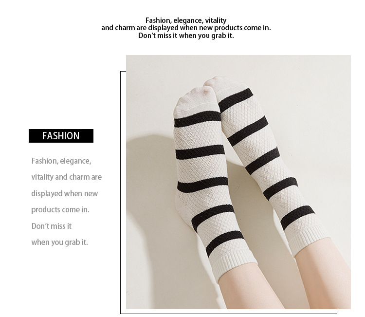 Meias Slouch Preppy de Meia Perna