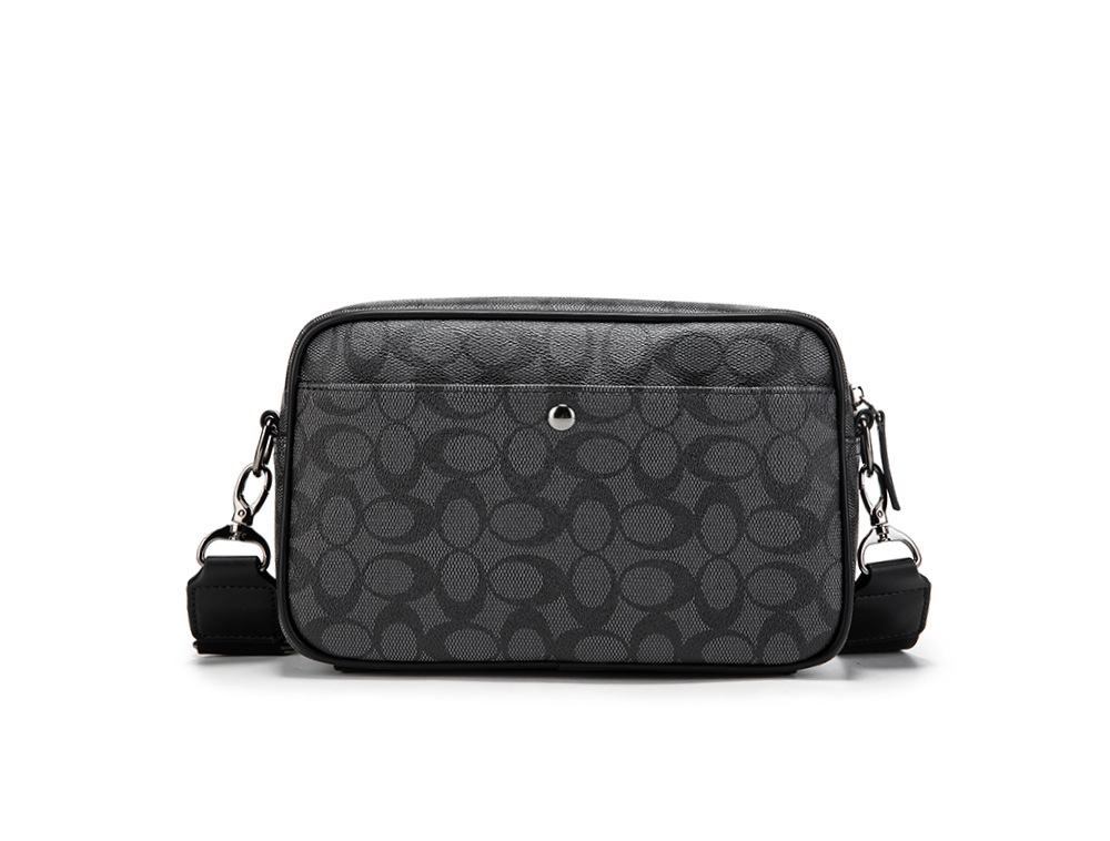 メンズチェックメッセンジャークロスボディバッグ