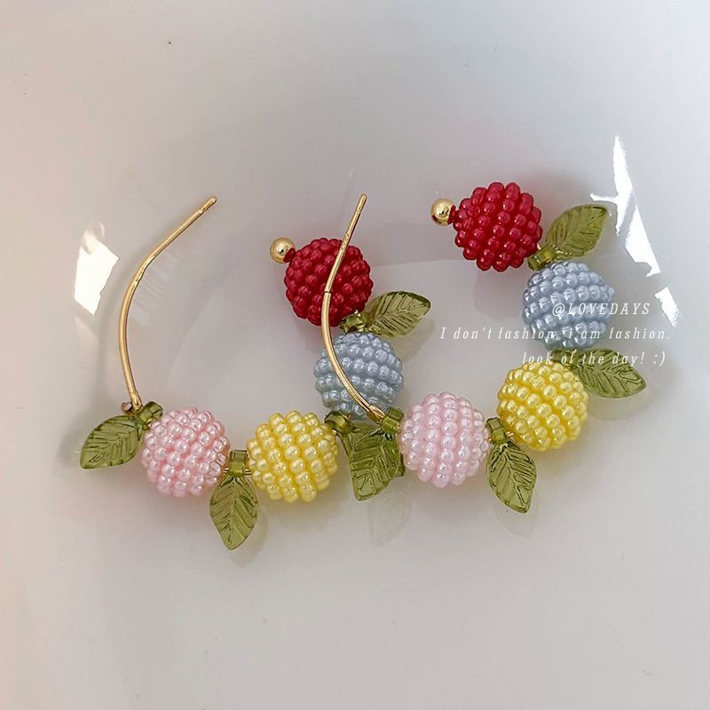 Сережки з малиною