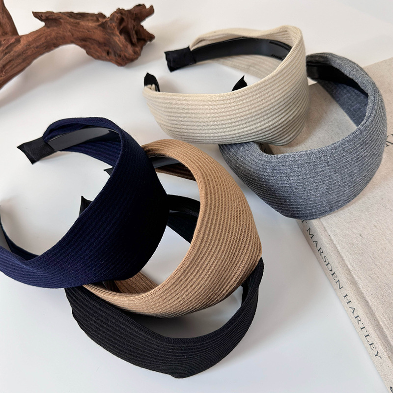 Cinta para el Cabello Vintage de Punto Acanalado