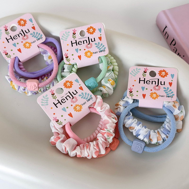 Sada barevných gumiček do vlasů