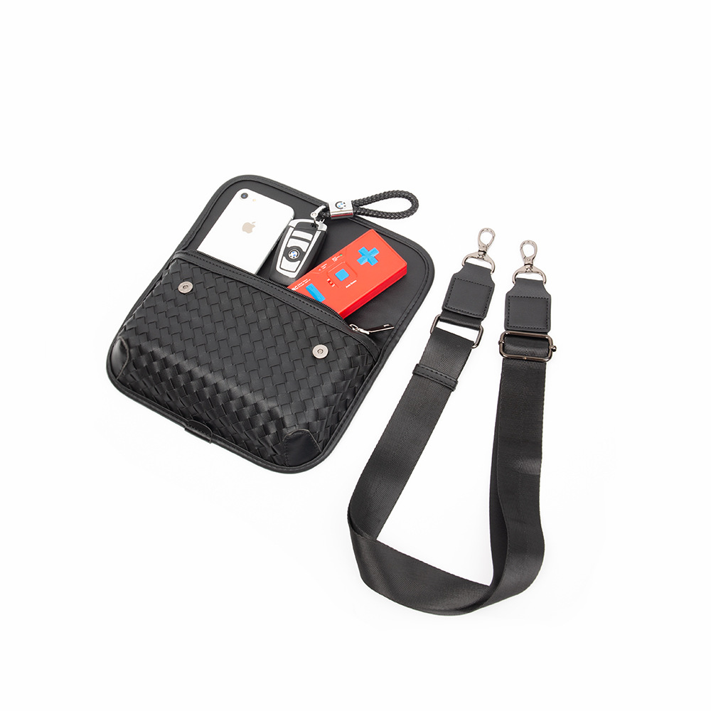 Hand-Woven Leather Crossbody Bag