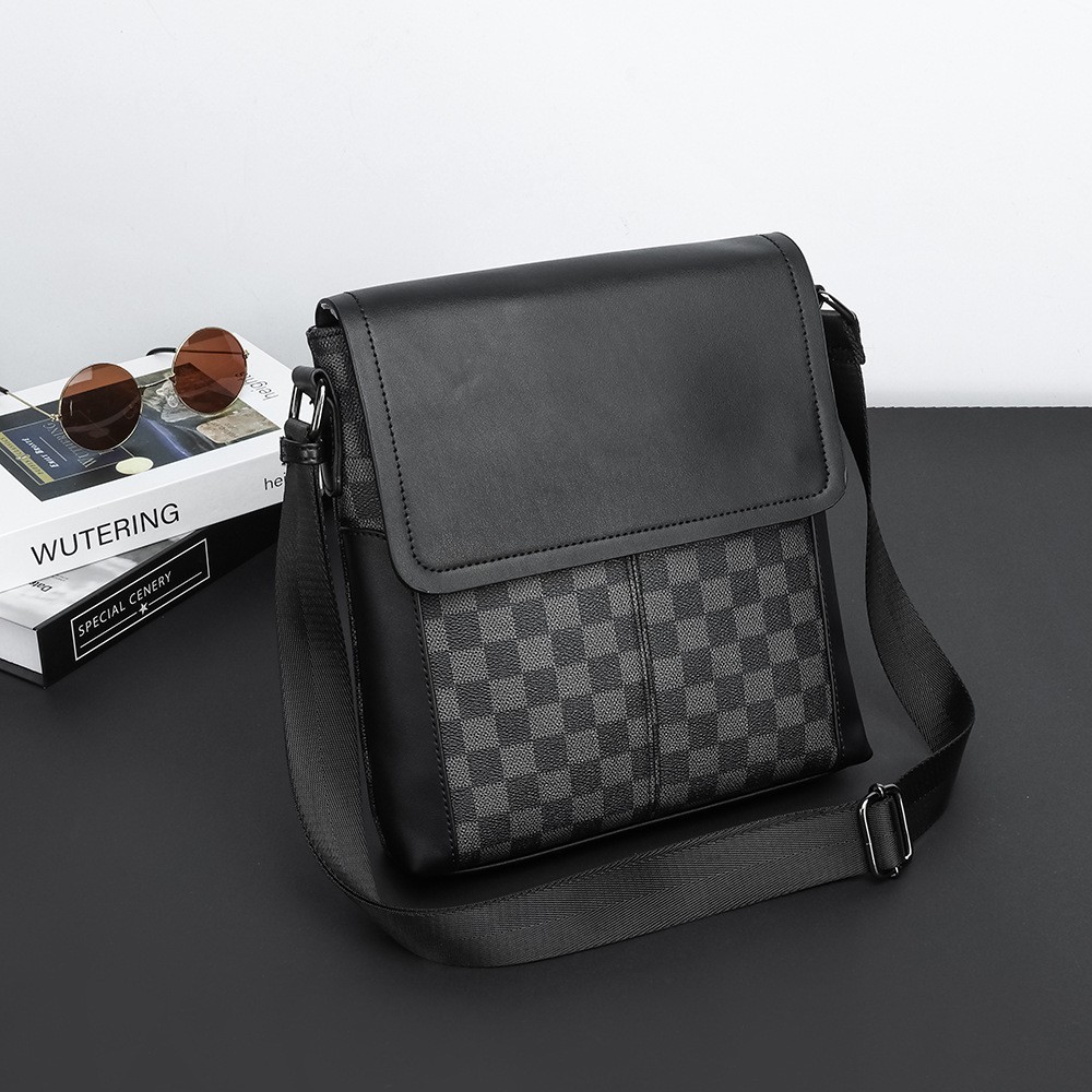 Borsa a tracolla uomo a quadri