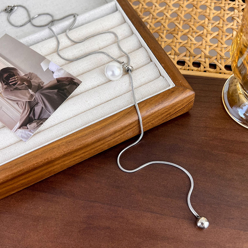 Регульоване Довге Намисто з Перлиною