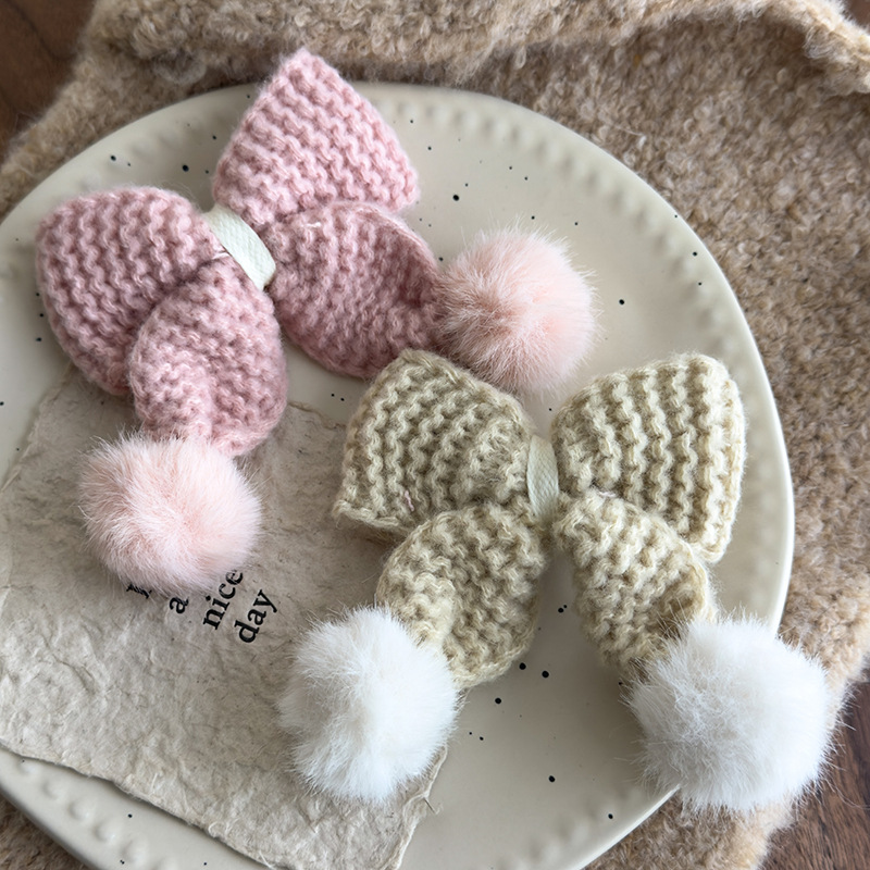 Κλιπ Μαλλιών με Παρυφή και Πομπόν από Νήμα