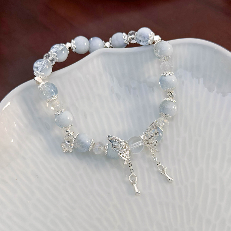 나비 크리스탈 팔찌