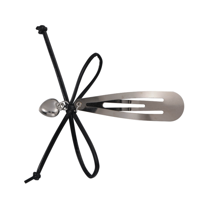 Barrette à Cheveux avec Nœud et Cœur