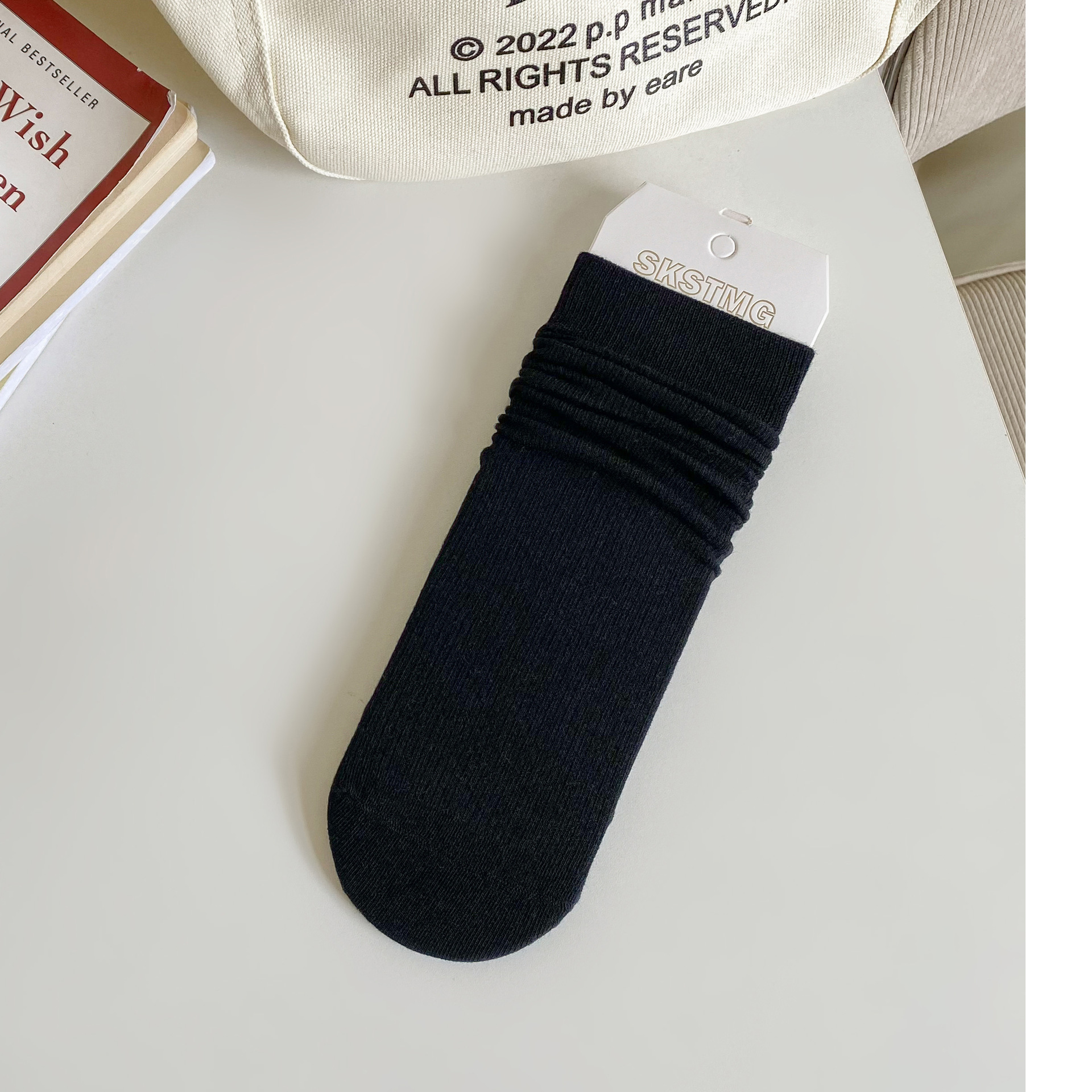 Meias Cano Médio Riscas para Mulher