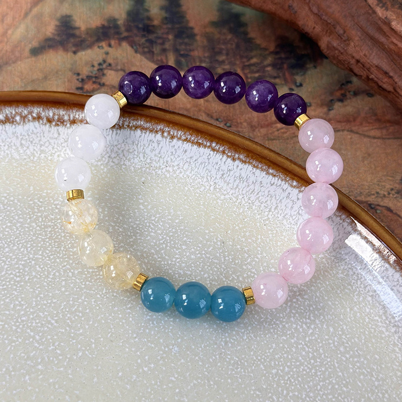 สร้อยข้อมือหินทรงเรขาคณิต