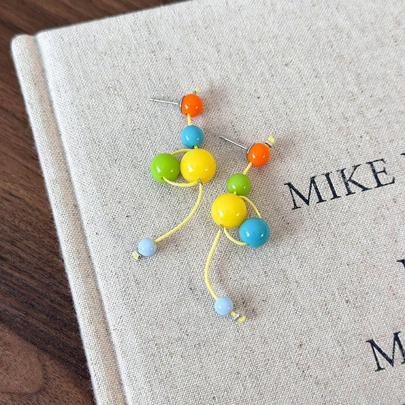 Pryskyřičné Kuličkové Náušnice