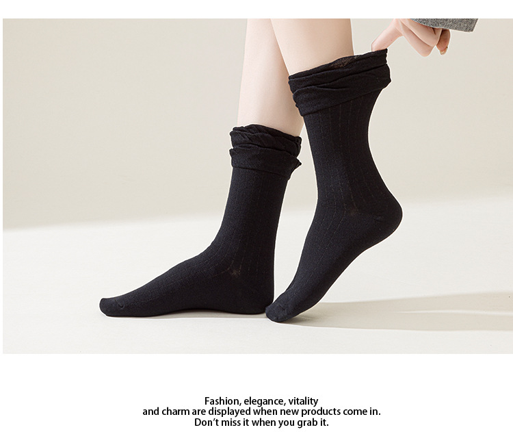 Meias Slouch com Renda