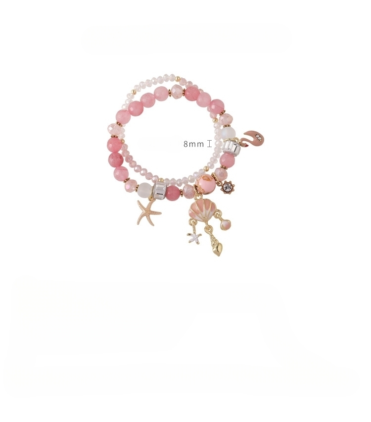 별조개 크리스털 구슬 팔찌