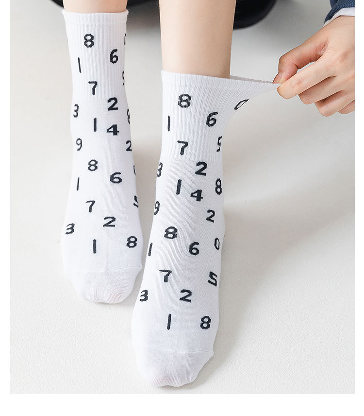 Meias Femininas Meia-Altura Algodão