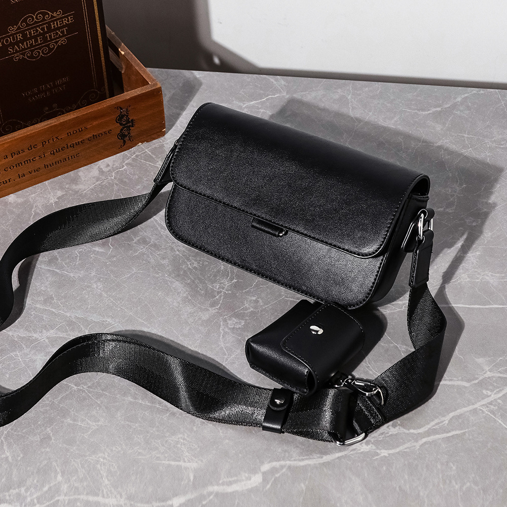 Geantă Crossbody pentru Bărbați cu Carouri